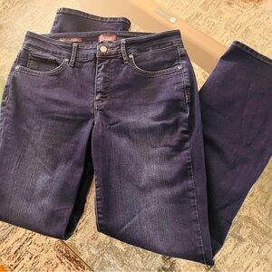 NYDJ Women's Deep Indigo Straight Leg Jeans